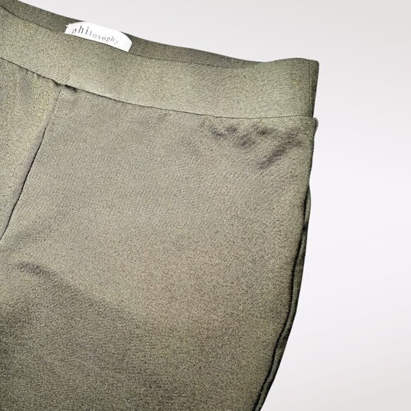 Philosophy Dark Green Leggings Stretch Pull On Pants Small - Picture 4 of 8